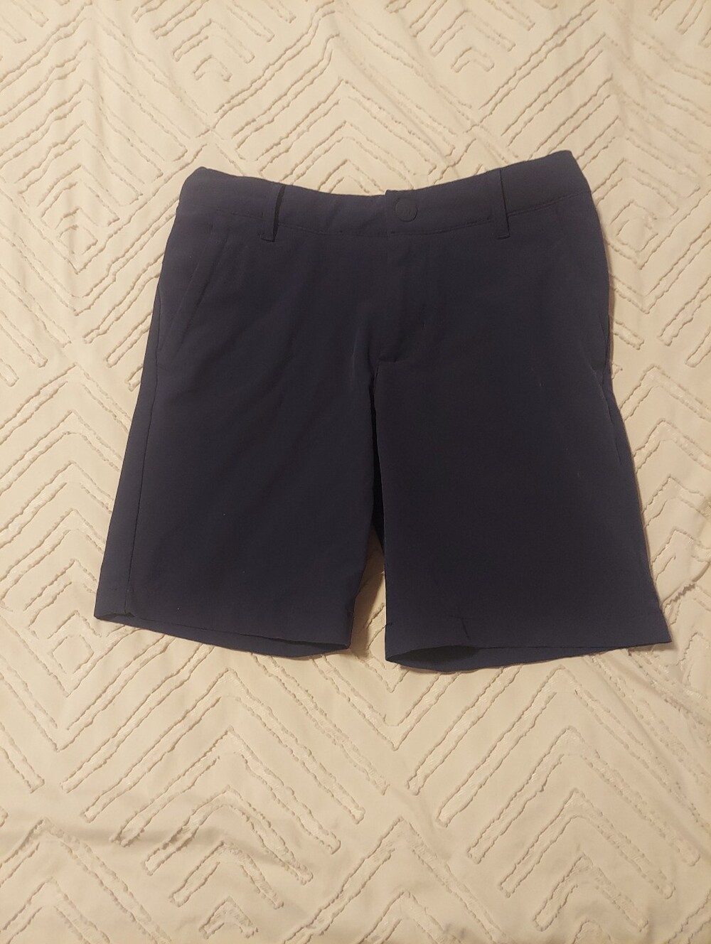 All In Motion Boys Navy Blue Performance Golf Shorts Size 8 | Adjustable Waist